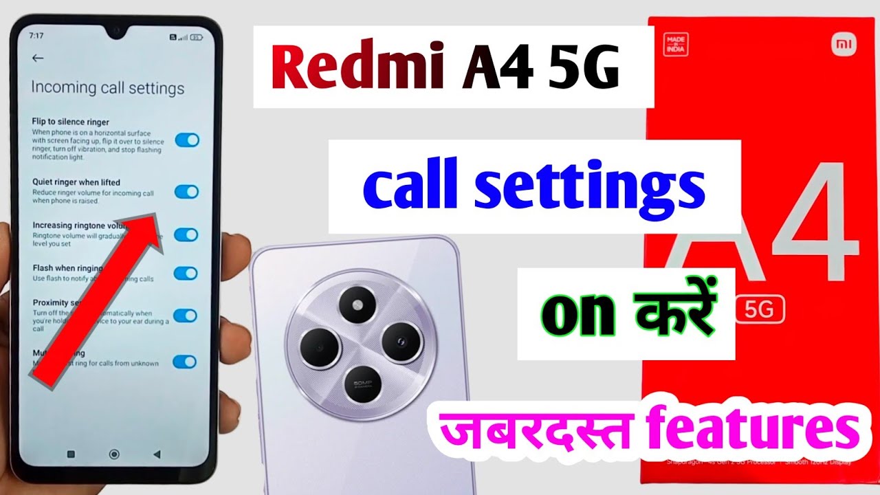 Redmi a4 5g call settings | Redmi a4 5g calling features | Redmi a4 5g special feature