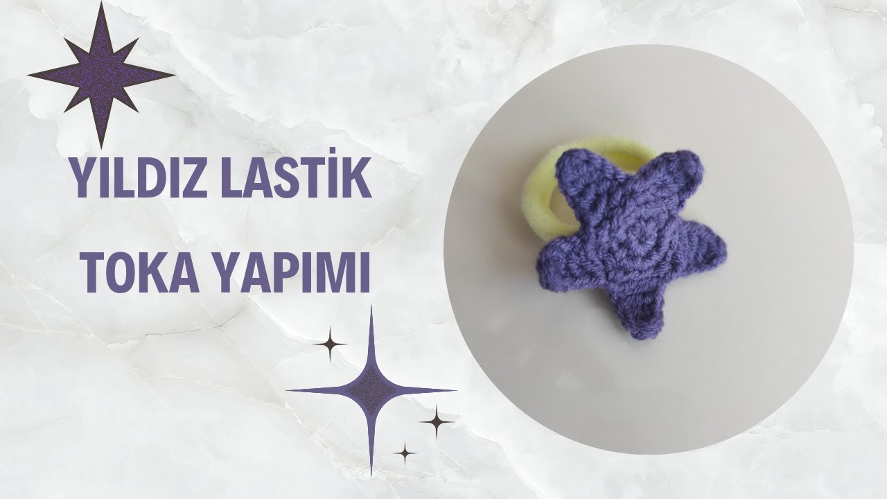 INCREDIBLE😊😊 MUY HERMOSA😇😇 AMİGURUMİ...ÖRGÜ LASTİK YILDIZ TOKA YAPIMI..CROCHET.....STAR CLASP