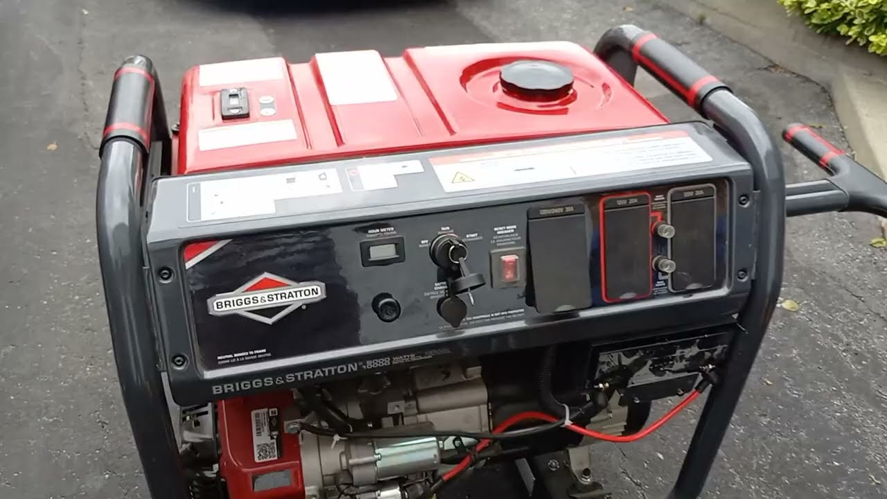 Oil change on generator Briggs and Stratton 8000-10000 watts
