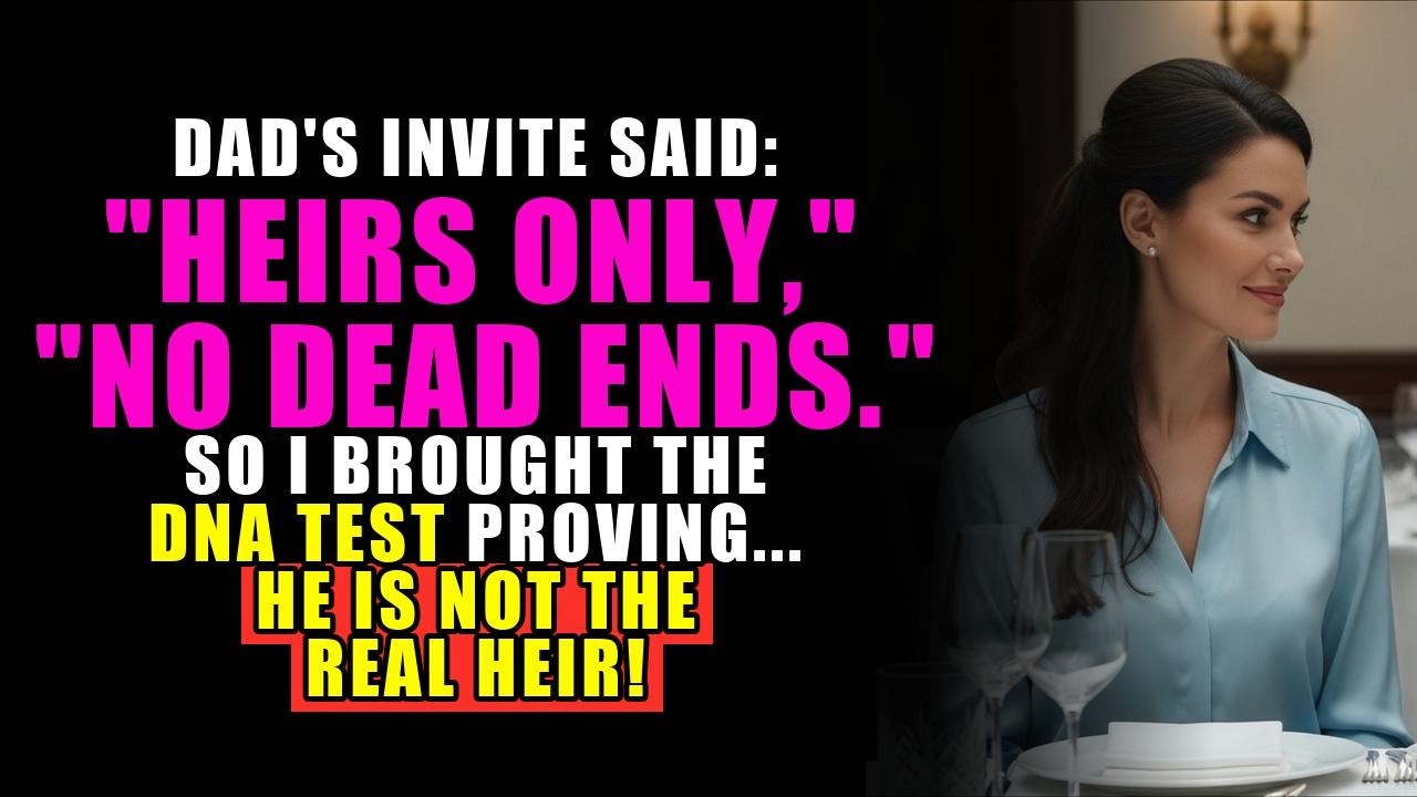 My dad's birthday invite said Heirs Only, No Dead Ends—so I brought the DNA test that proved he wasn