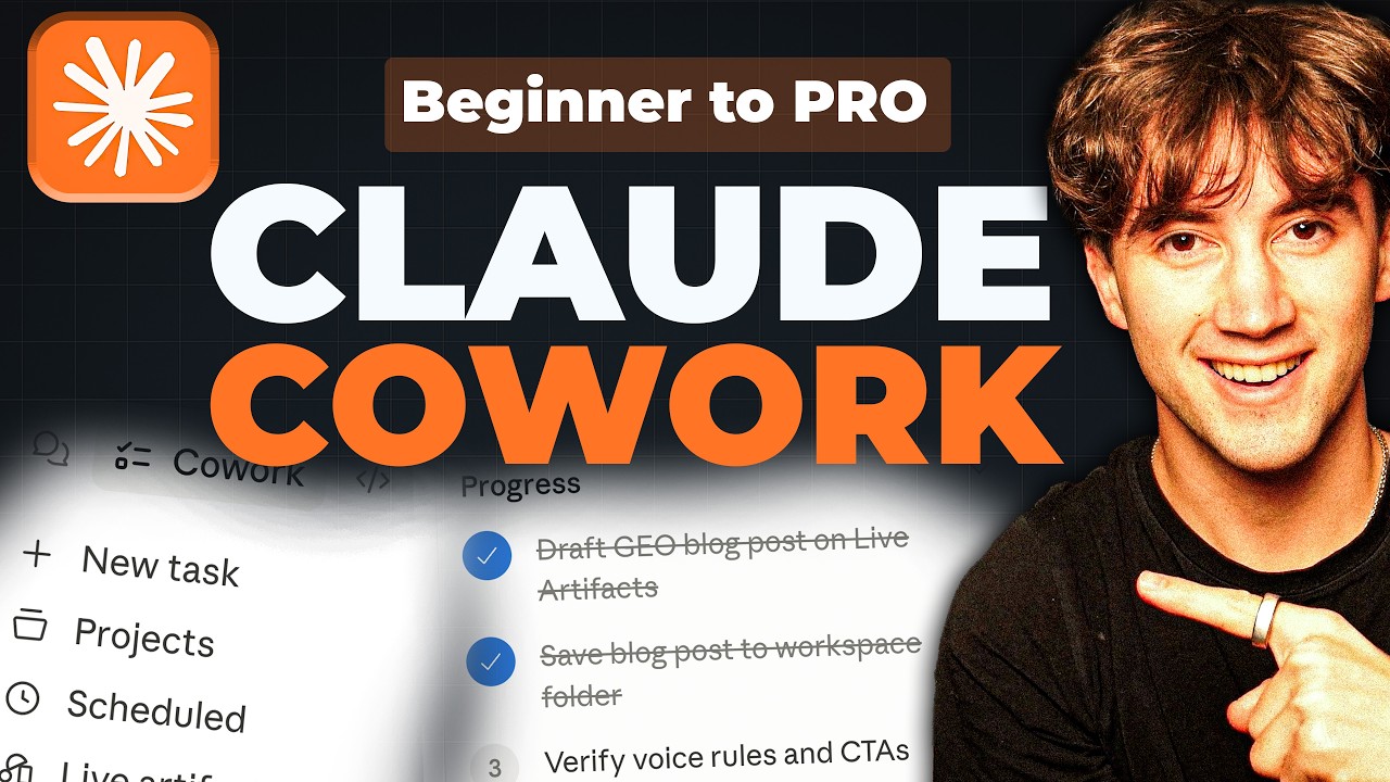 Полный обучающий курс по Claude Cowork для начинающих в 2026 году! (От нуля до профессионала)