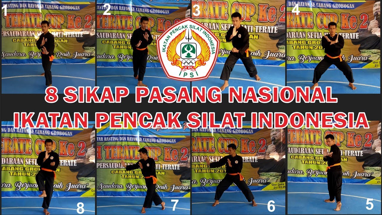 PESILAT WAJIB TAHU!! 8 SIKAP PASANG NASIONAL PENCAK SILAT IPSI