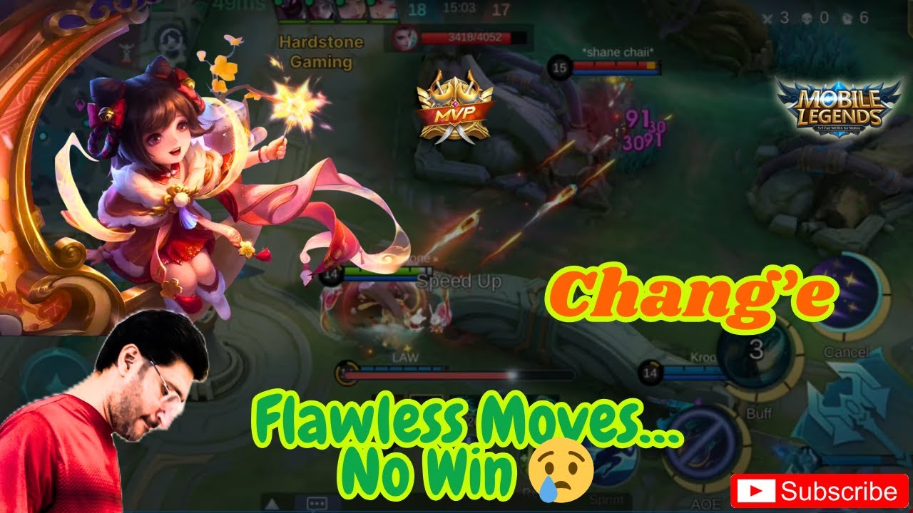 Chang’e Flawless Moves… No Win! 😢 | MLBB Epic Gameplay | Mobile Legends Bang Bang #hardstonegaming