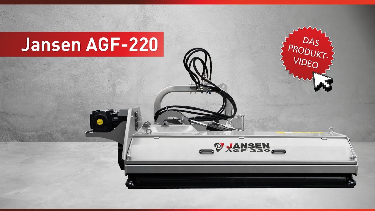 Böschungsmulcher Jansen AGF-220 cm, Böschungsmäher, Böschungs-Mähwerk