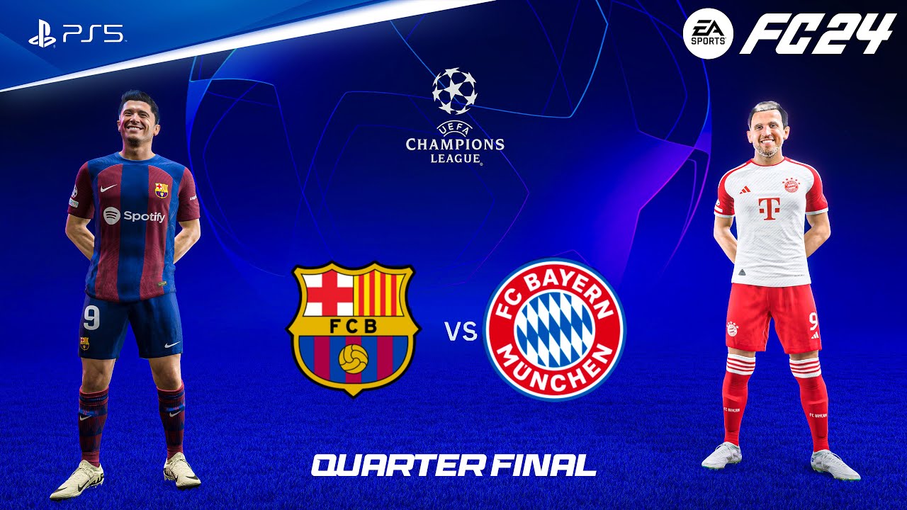 FC 24 - Barcelona vs Bayern Munich | UEFA Champions League Quarter Final | PS5™ [4K60]