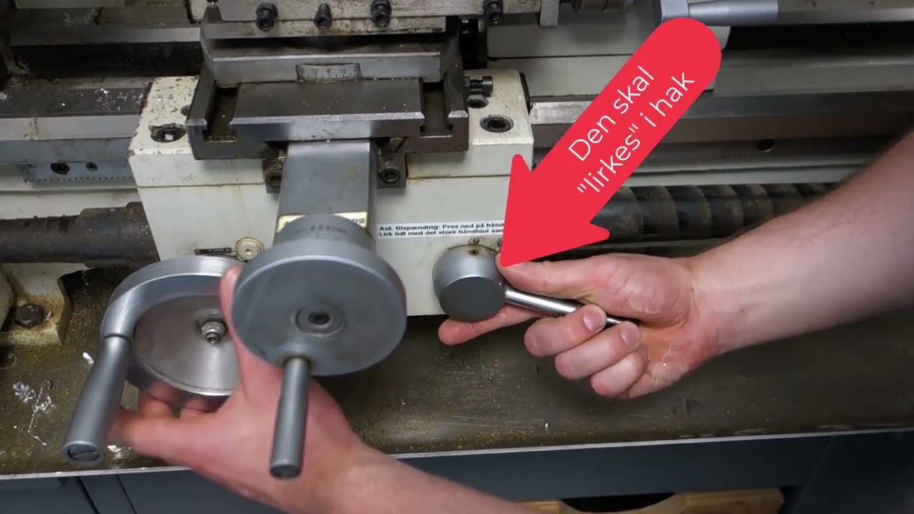 Drejebænk 8, langsdrejning med pinol og automatisk tilspænding