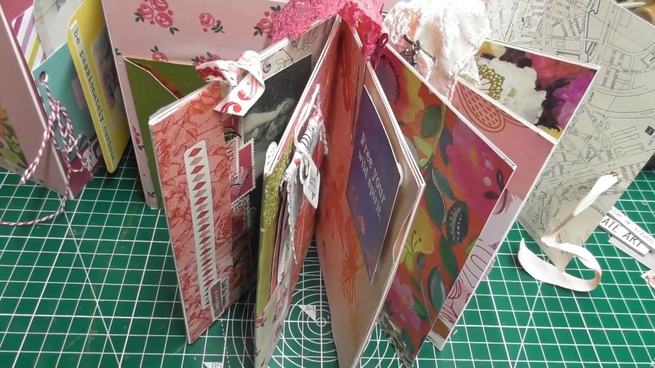 Upcycled souvenir postcard flipbook