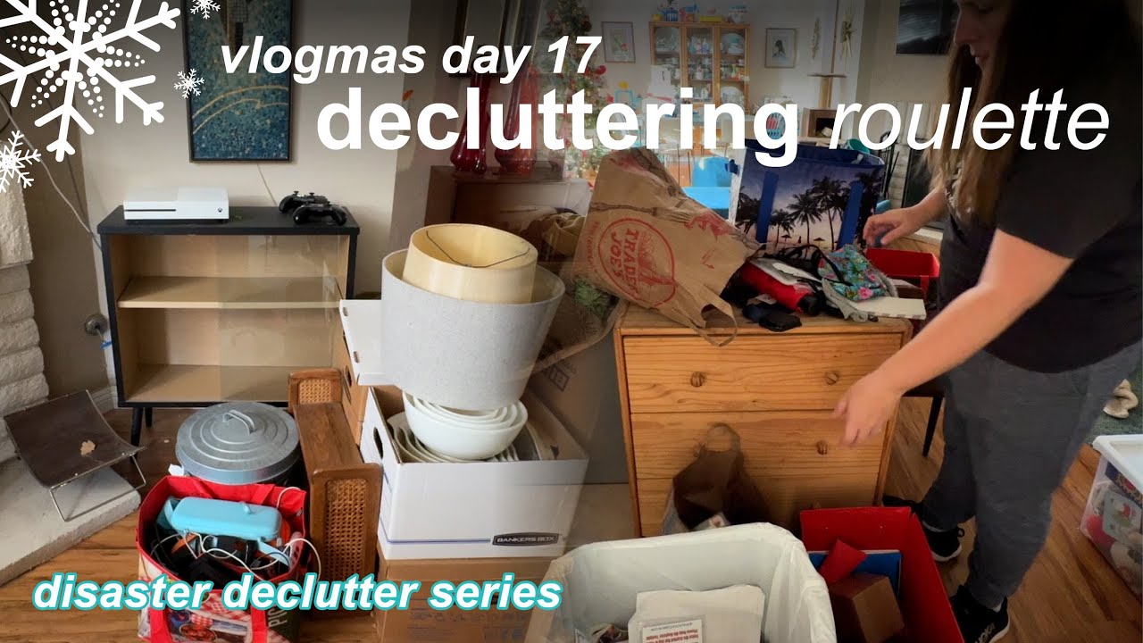Decluttering Roulette - Repurposing an entry dresser for a video game center | Vlogmas Day 17