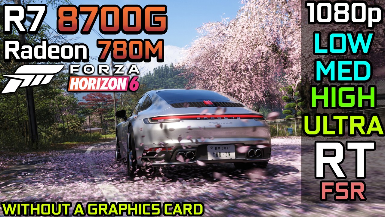 Forza Horizon 6 - Ryzen 7 8700G with Radeon 780M & 16GB RAM