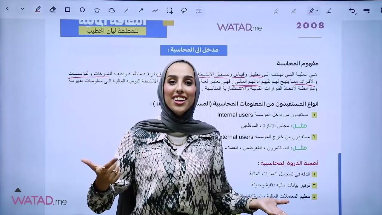 الحصة الثانية من التأسيس - مادة الثقافة المالية - جيل 2008 - مع المعلمة ليان الخطيب 👩🏻‍💻