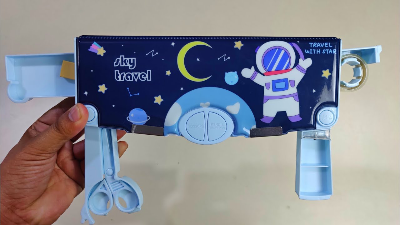 Latest Collection of pencil case 🥰 | 4 compartment geometry box 🤩 | unboxing and review in Hindi 😍🥰🤩