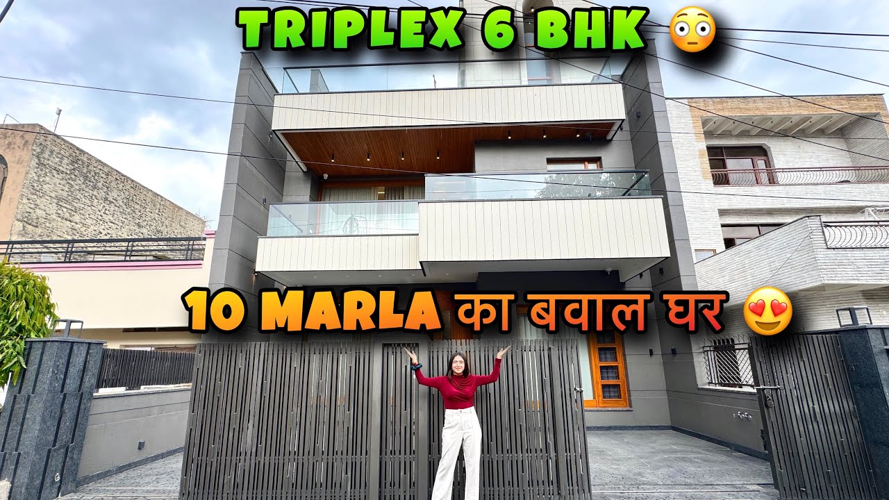 Inside a Luxury 10 Marla Triplex House with 6 +1 BHK | Home Tour | Modern House Sale in Panchkula