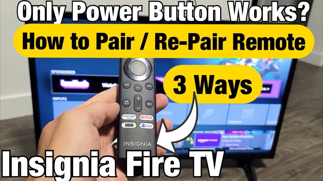 Insignia Fire TV: работает только кнопка питания? Как подключить/повторить подключение пульта ДУ ...