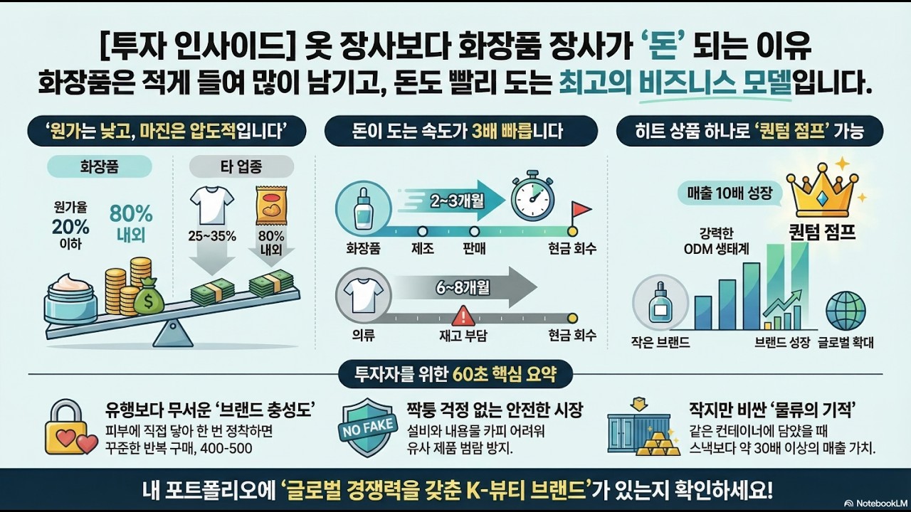 💄 K-화장품 사업이 '황금알을 낳는 거위'인 7가지 진짜 이유! (ft. 압도적 마진율)
