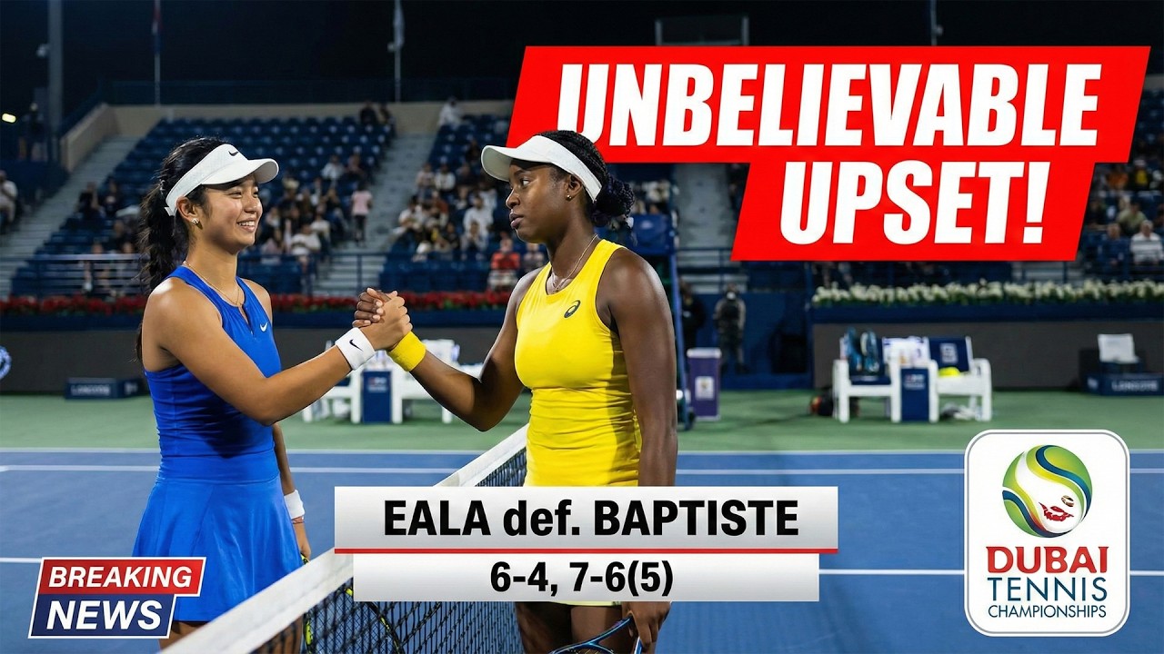 BREAKING Alexandra Eala STUNS Hailey Baptiste in Dubai! 🚨 Tennis World in Shock!