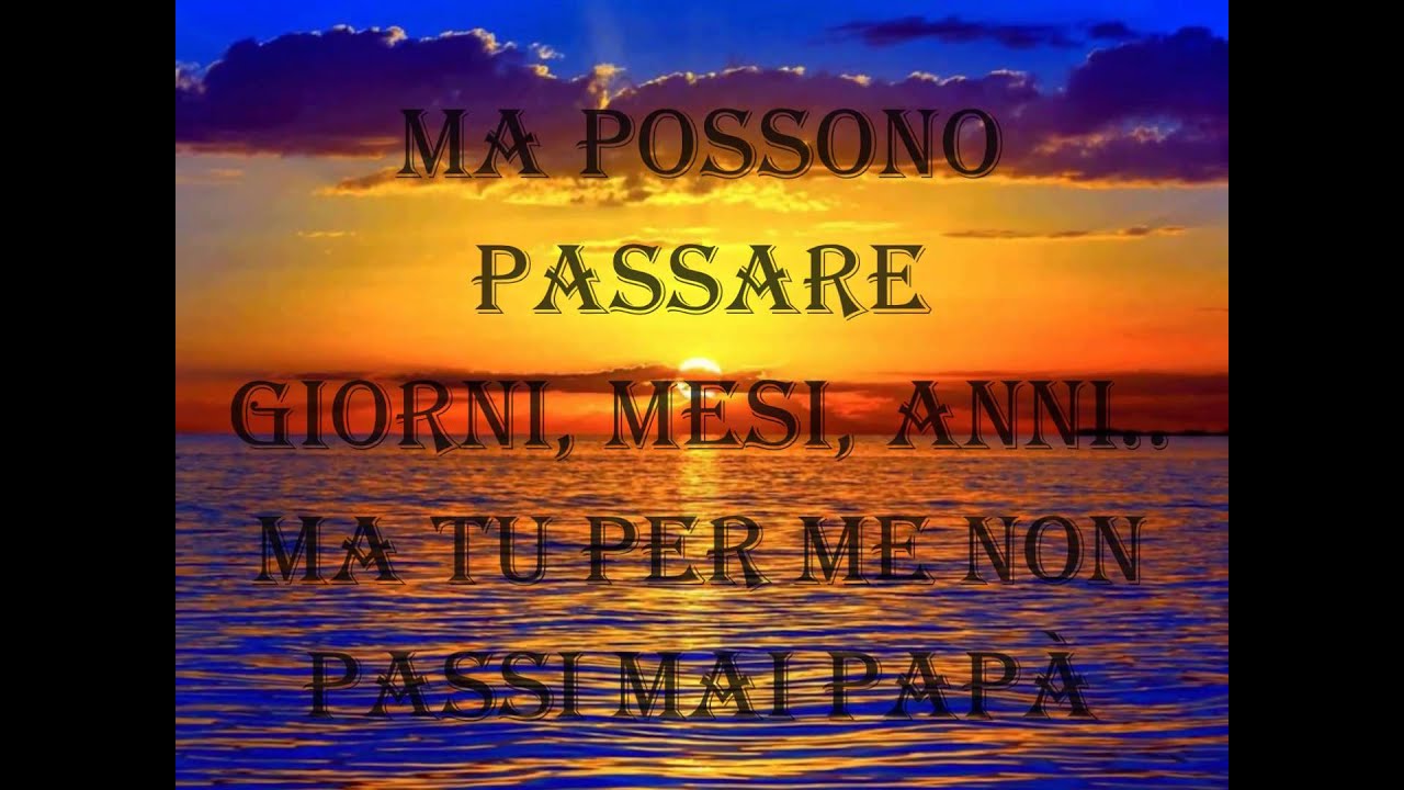 per te papà.