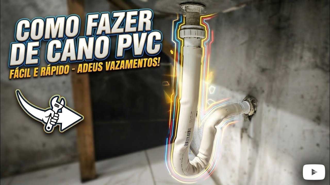 Como fazer um sifão indestrutível passo a passo de cano PVC 