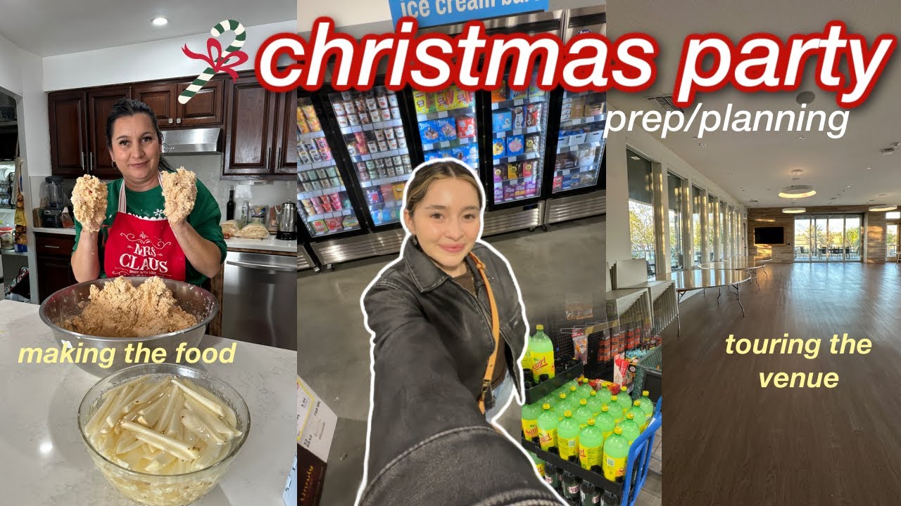 a cozy day in my life *winter edition* | christmas party prep 🎄