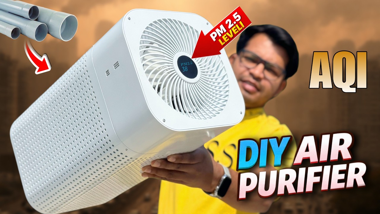 How To Make Air Purifire Using A PVC Pipe || HomeMade Air Purifire kaise Banaye