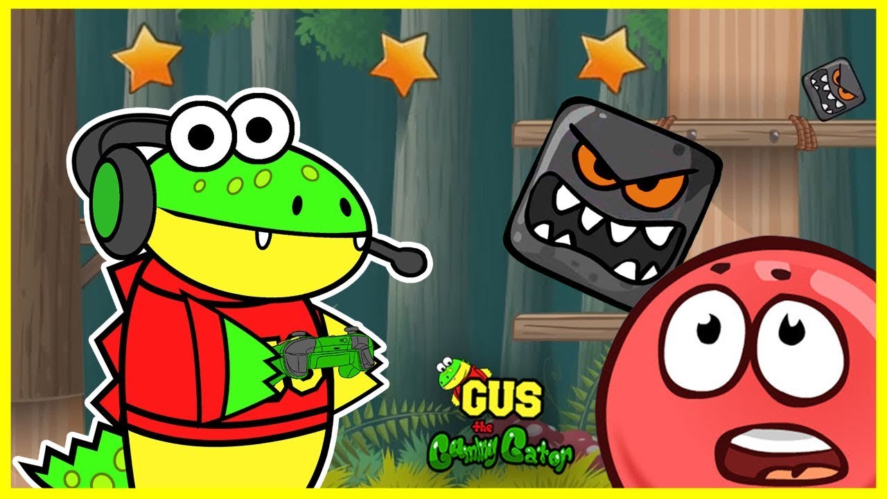 Red Ball 4 Deep Forest Let's Play with Gus the Gummy Gator