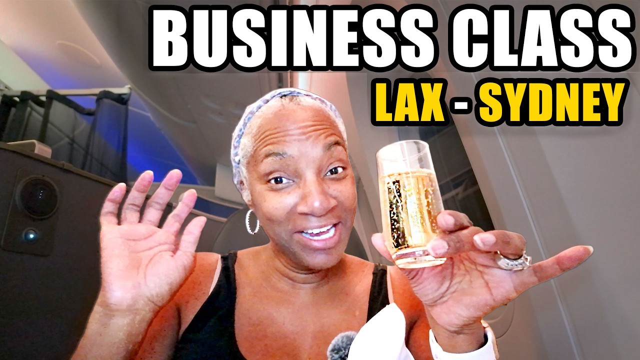LAX to Sydney Business Class ✈️ United Polaris + Amex Centurion Lounge | Full Flight Experience