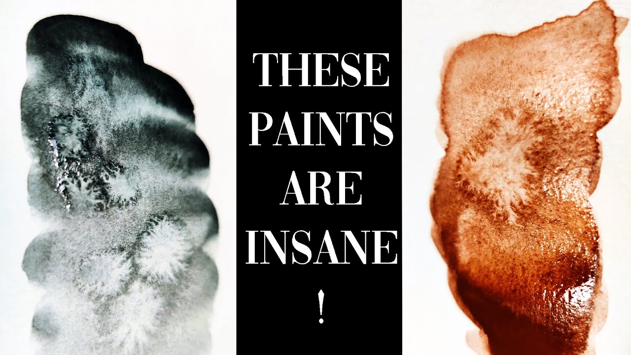 Close up of my GRANULATING watercolors part 2