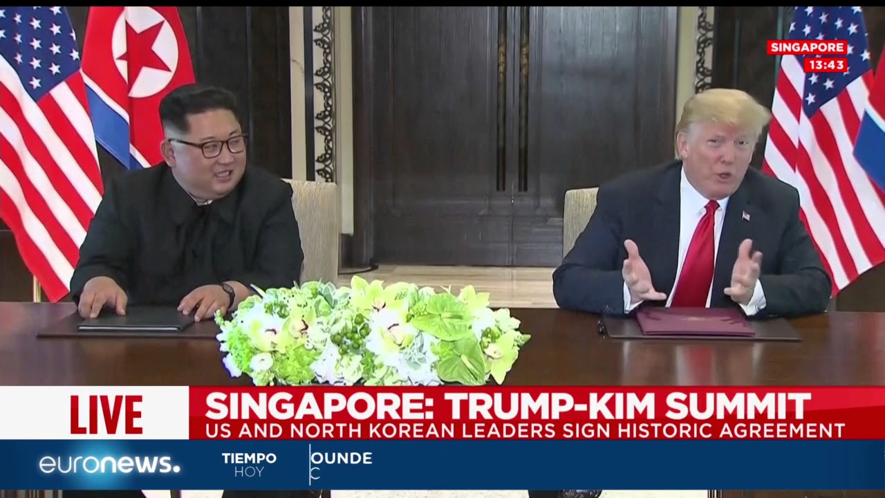 Cumbre histórica entre Donald Trump y Kim Jong-un en Singapur