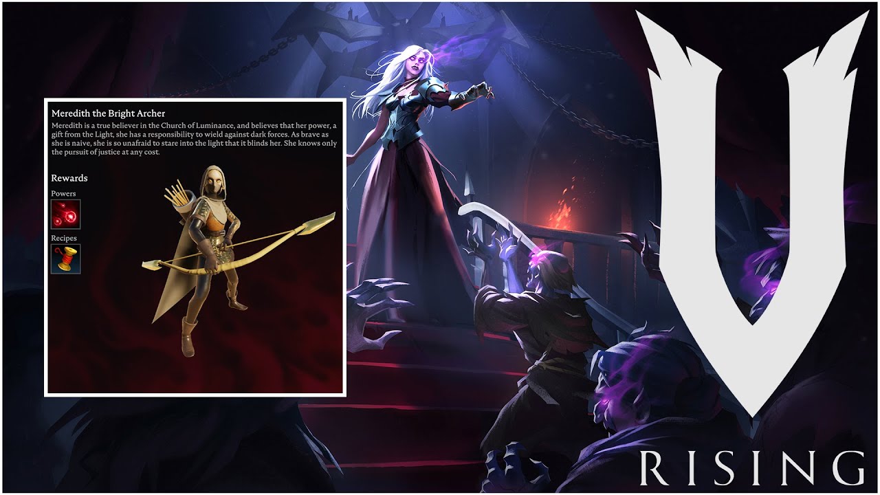 V Rising - Meredith the Bright Archer Boss fight Gameplay and Location