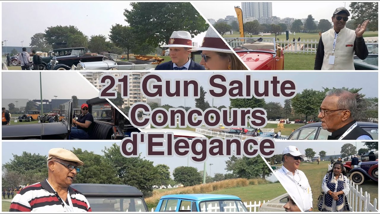 Vintage Car Show | 21 Gun Salute Concours d’Elegance | Gurugram Ambience Golf Greens
