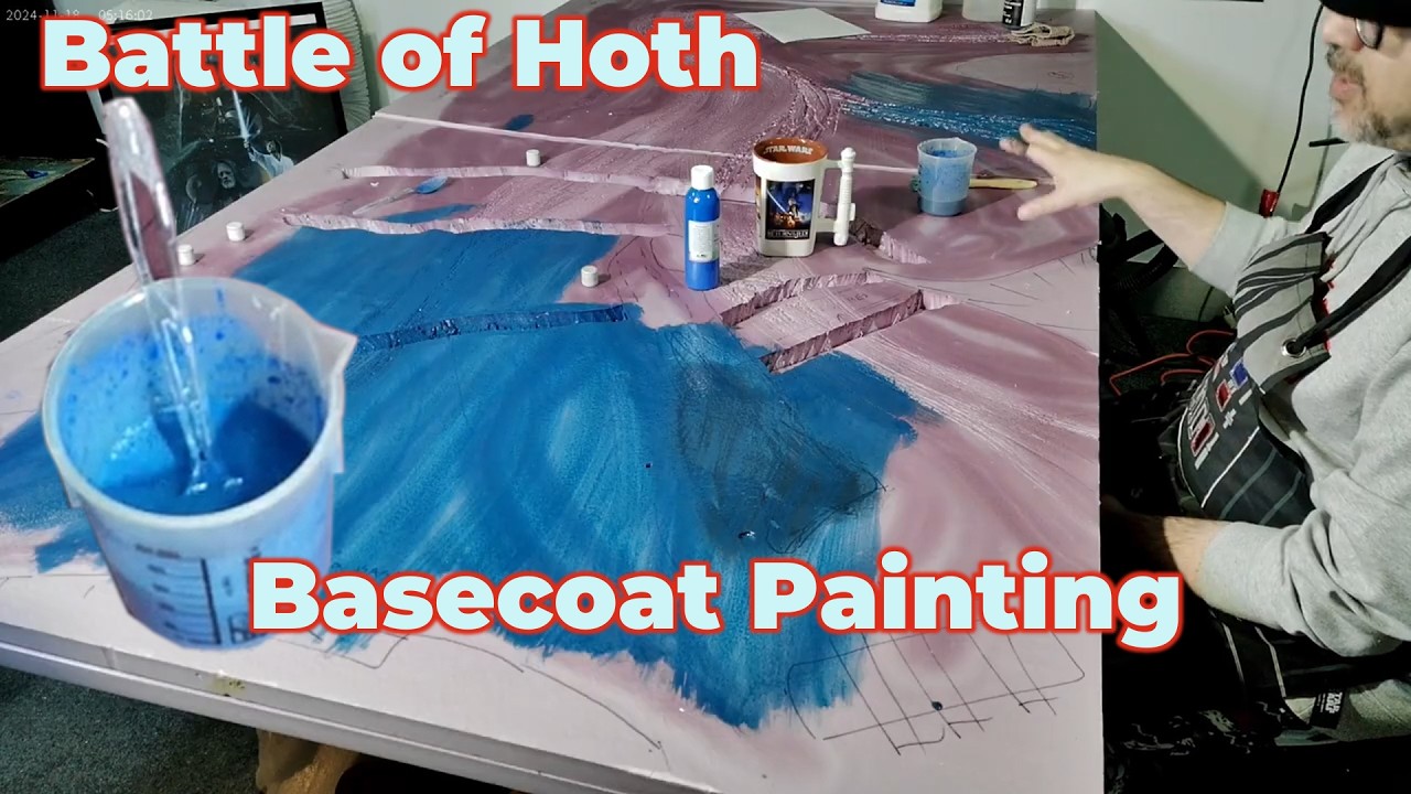 Getting Started Painting For My Hoth Tabletop Scene | Battle of Hoth | Tabletop Terrain Building