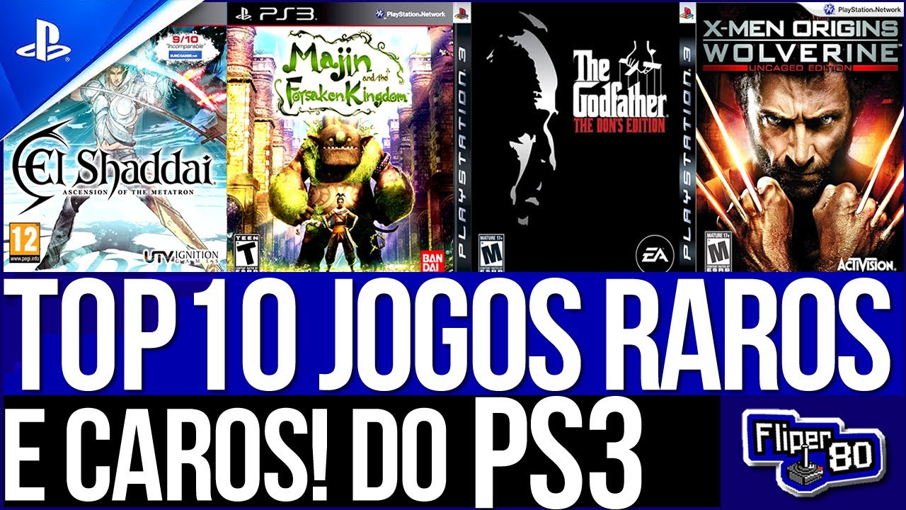 TOP 10 JOGOS RAROS DO PS3 - OS MAIS CAROS | Os jogos mais difíceis de colecionar do PS3