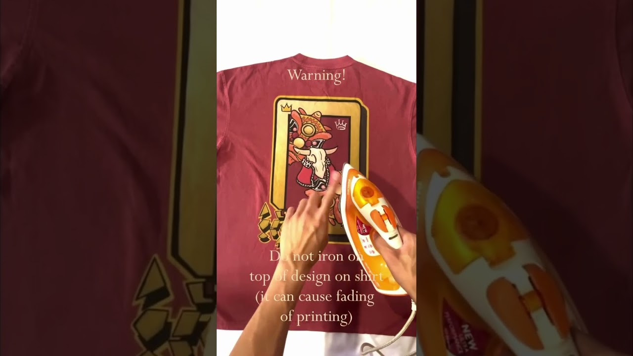 How To Iron A Graphic T-Shirt Without Damaging it #streetwear #graffiti #fashion  #yourmoraleguide