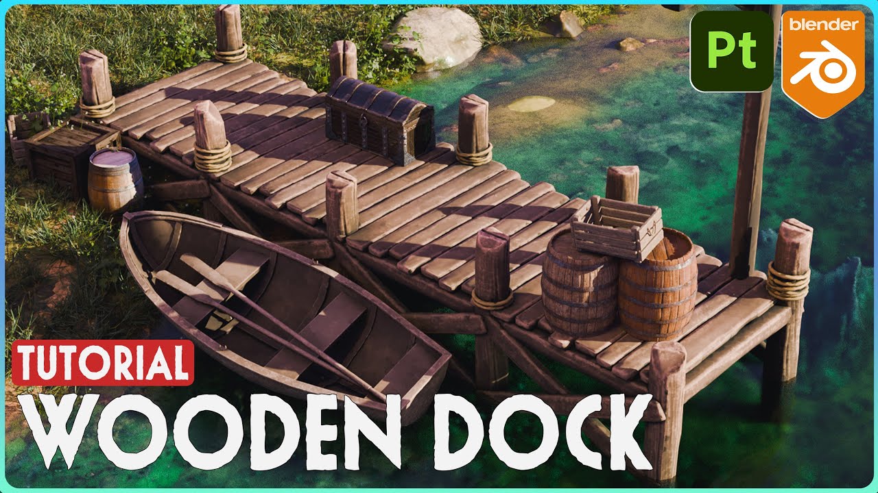 How To Make a Wooden Dock Using Blender and Substance Painter
