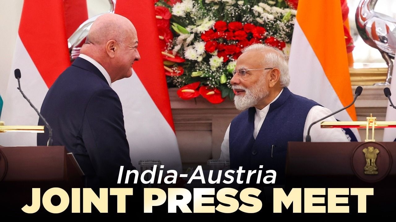 LIVE: PM Modi, Austrian Chancellor Christian Stocker attend the joint press meet in New Delhi