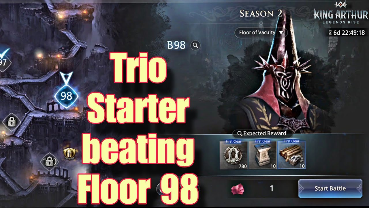 EZPZ Floor 98 Forbidden Dungeon - King Arthur Legends Rise