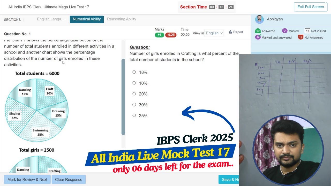 Testbook IBPS Clerk Prelims Live Mock Test 17 | How I got 97.52 %ile in This Mock | Share Your Score