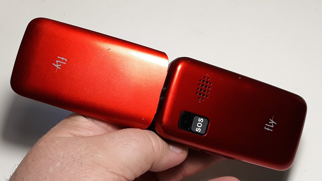 Fly Ezzy Trendy 3 RED удобный телефон с большими кнопками с  кнопкой SOS  и встроенным фонариком