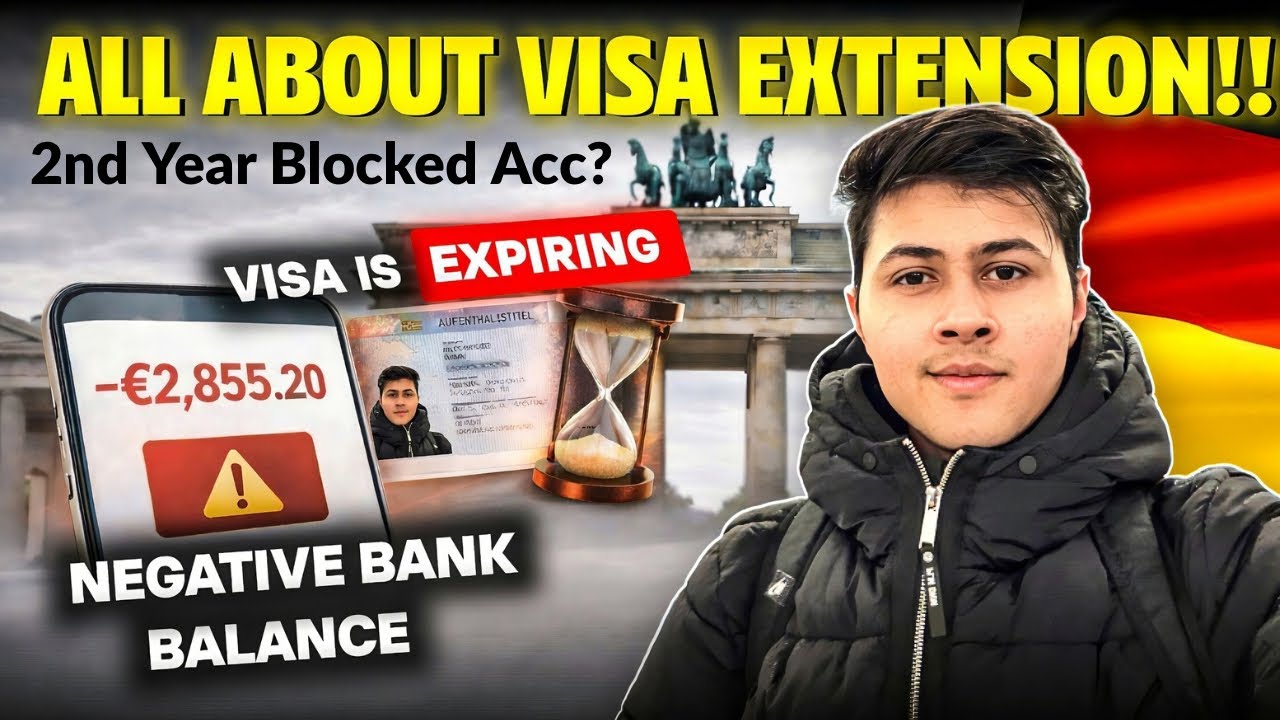 All about Visa Extension in Berlin | 2nd year Blocked account needed?? 🤔 [English]