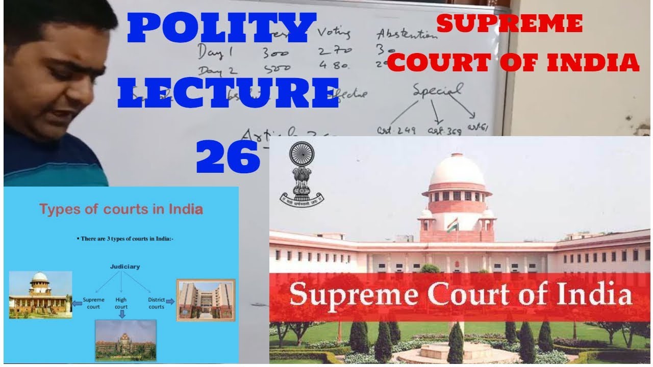 Polity Lecture - 26 :- Supreme Court of India by Rachit Maheshwari