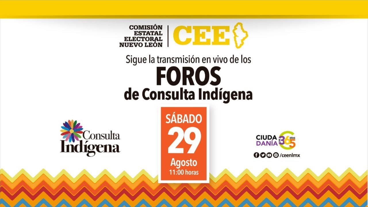 🔴 #EnVivo | Foros de Consulta Ind&iacute;gena | 29 de agosto de 2020