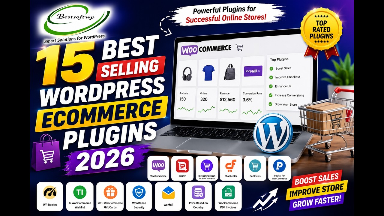 15 Best Selling WordPress Ecommerce Plugins 2026