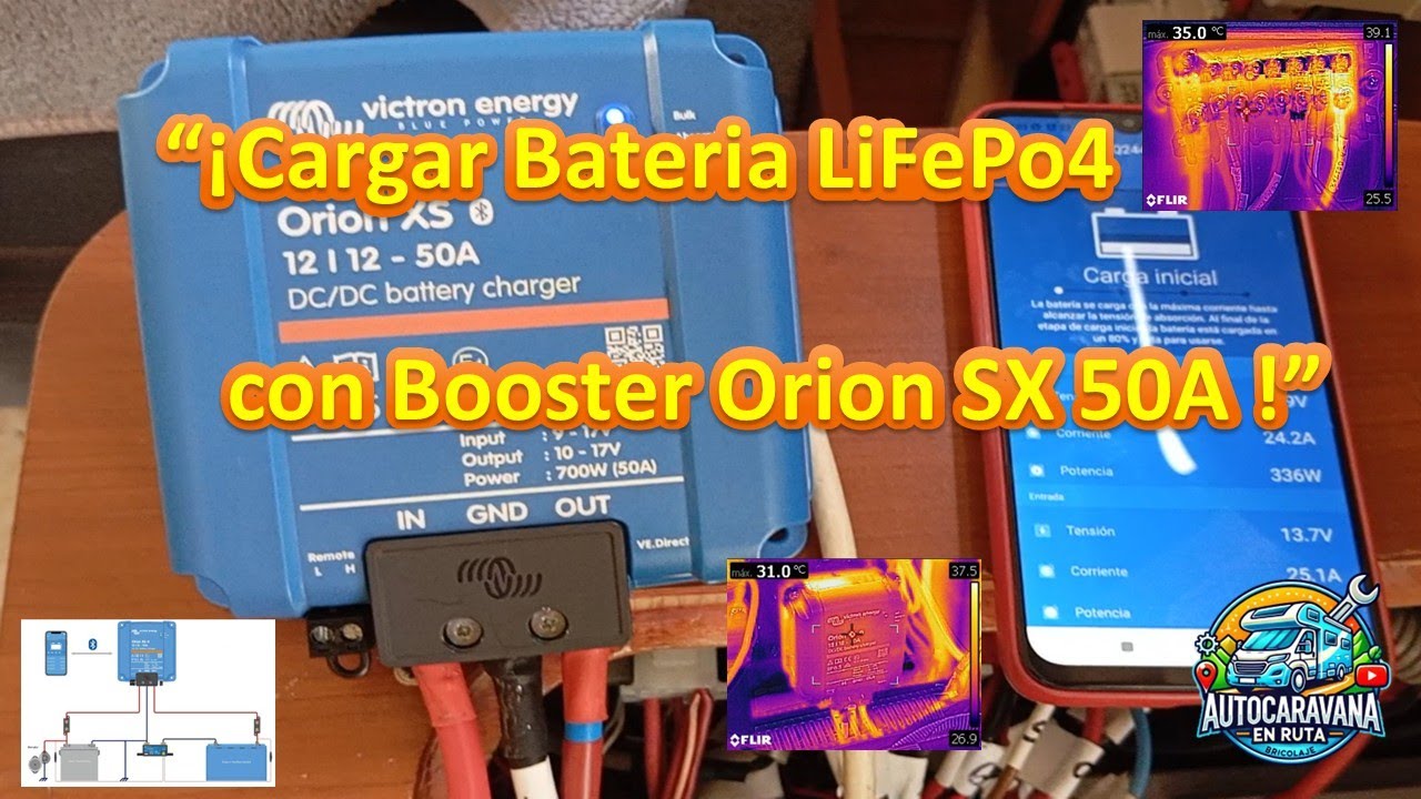 #AER-42: Carga de batería LiFePO4 con Orion SX