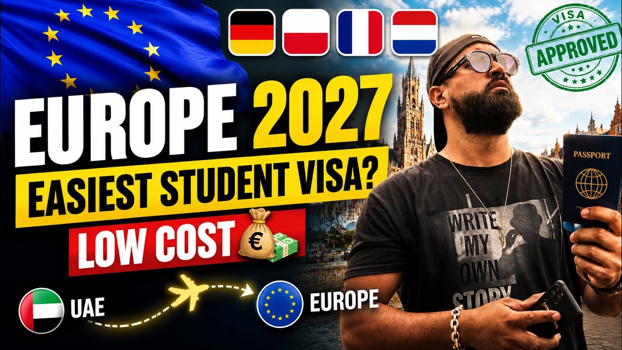 Easy Entry EU🇪🇺 Europe Student Visa 2027 🇩🇪 | Easiest & Fastest Countries for Students + Cost 