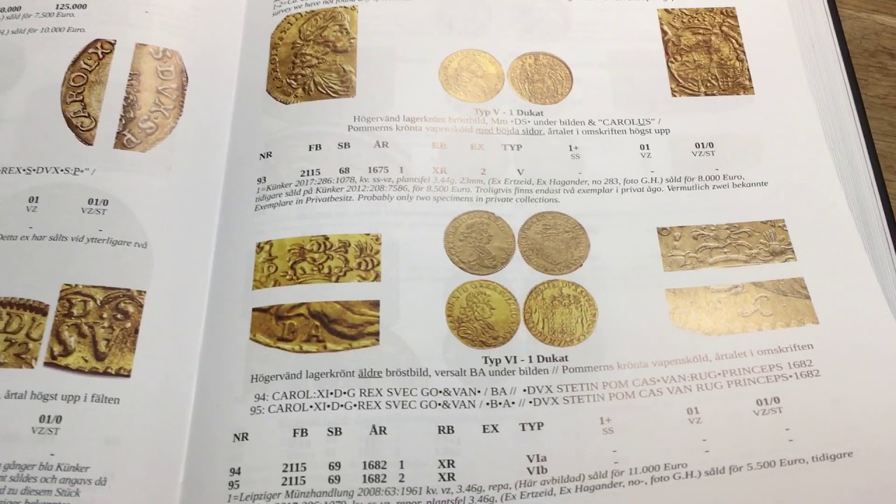 Gold coins from Pommerania - Gold coins of Sweden from Roberto Delzanno Numismatik