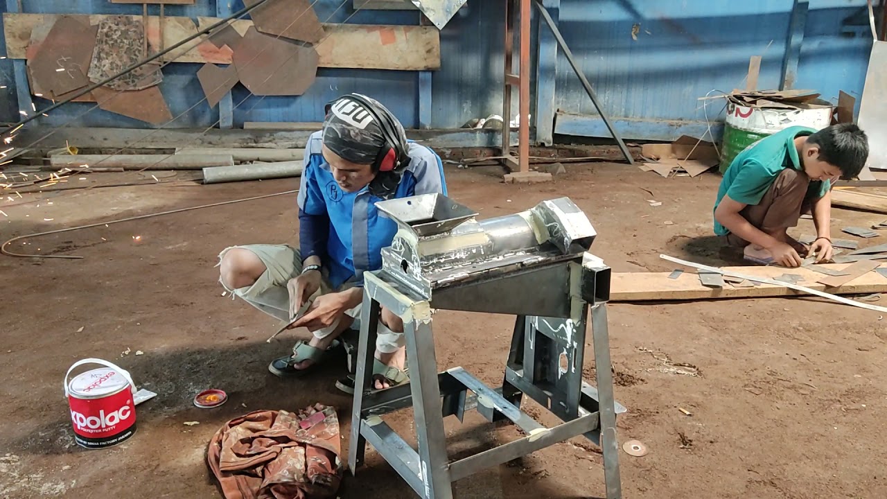 #part1 proses pembuatan Huller /pengupas kulit kopi kering. bersama team produksi Huller Pikar Jaya