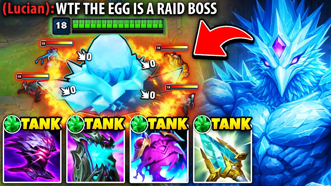 Anivia but I'm full tank and my Egg is literally a Raid Boss (THIS IS HILARIOUS)