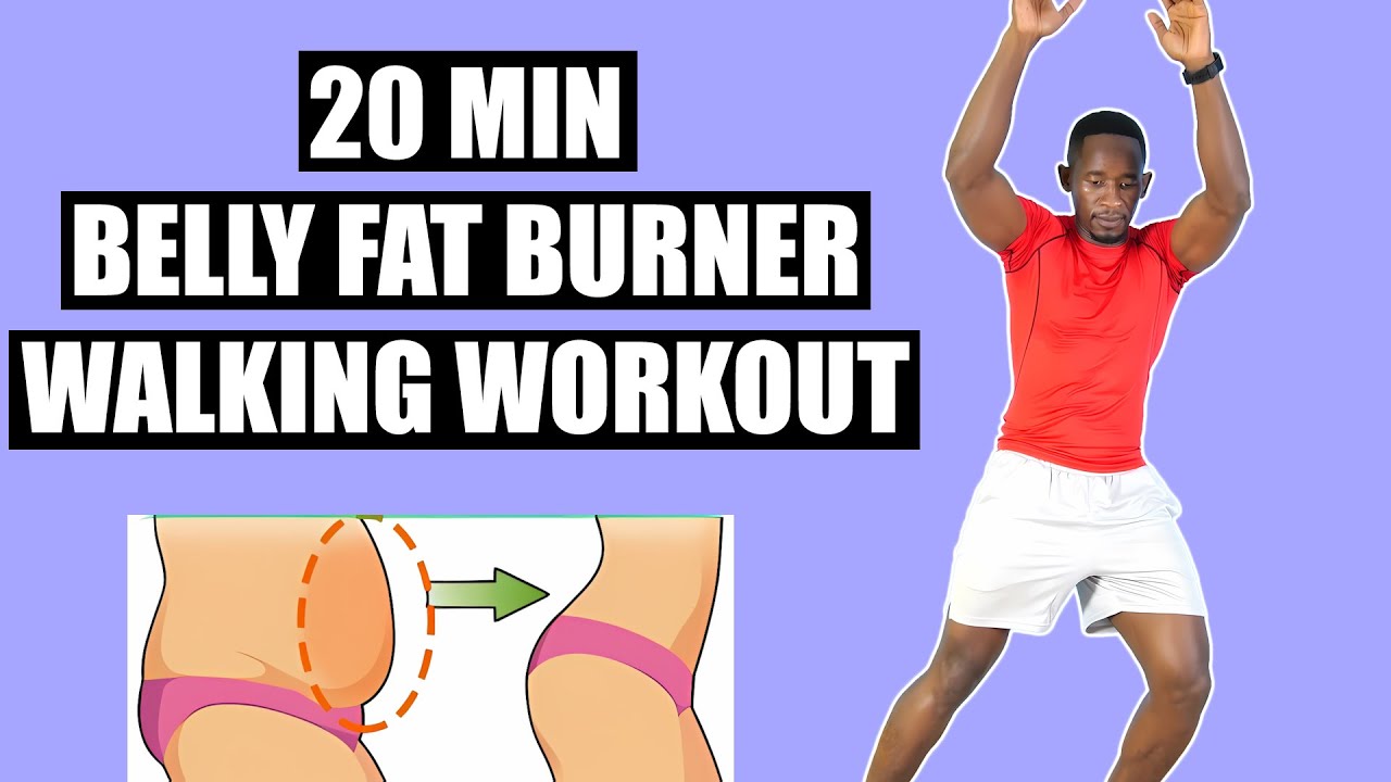 20-Minute Belly Fat Burner Walking Workout at Home No Equipment