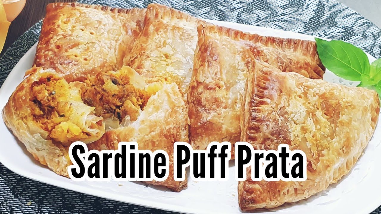 Sardine Curry Puff/Frozen Prata Puff / Airfryer Recipe / Curry Puff Sardine