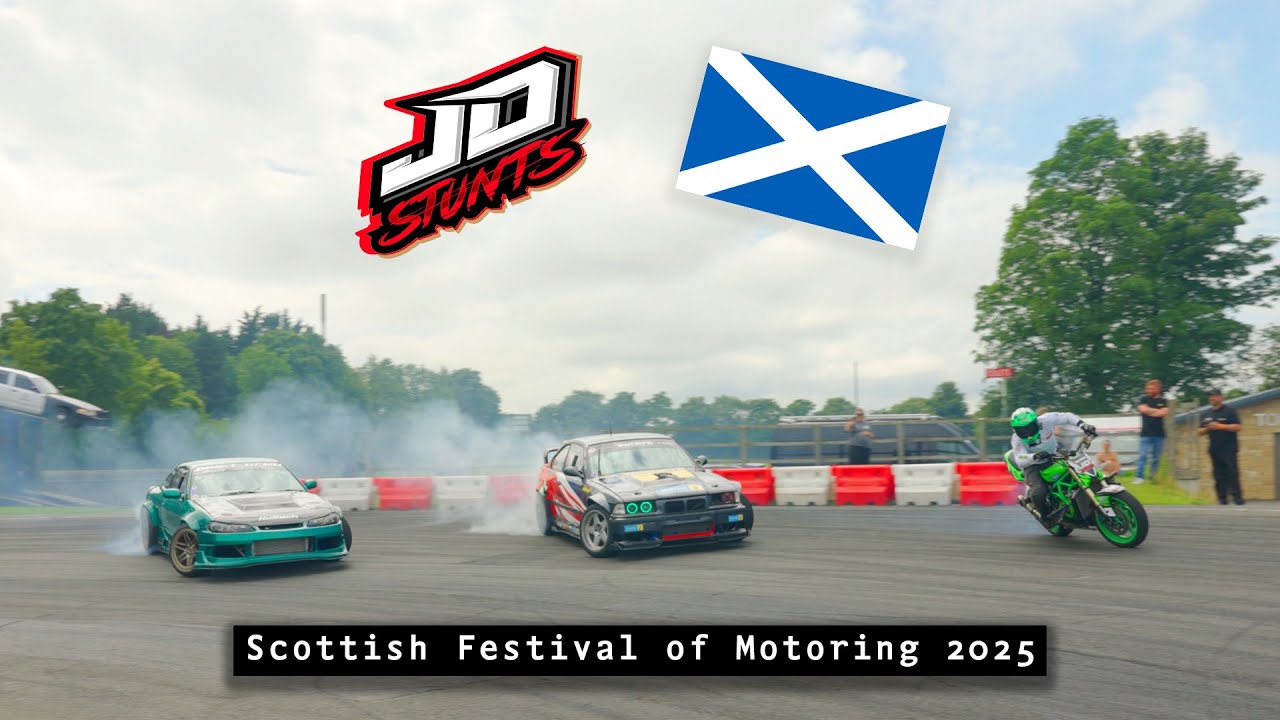 BIKE vs CAR | STUNTS & DRIFTING in SCOTLAND!