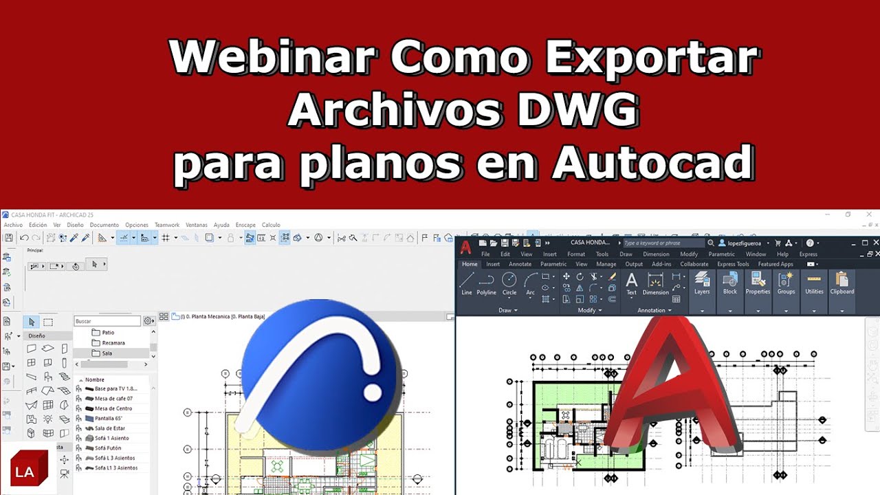 Webinario #Archicad Como exportar Archivos DWG para planos en AUTOCAD
